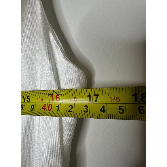 Lulus Size Medium Sensational Promise White Satin Train Maxi Gown Wedding Dress - Picture 11 of 16